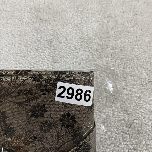 Wah Maker Vest Mens XL Gold Black Floral Brocade Western Frontier Made USA - Picture 8 of 8